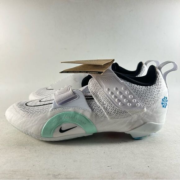 Nike Superrep Cycle 2 NN cycling shoes white womens 11.5 DH3395-100 No Insoles - Picture 3 of 7